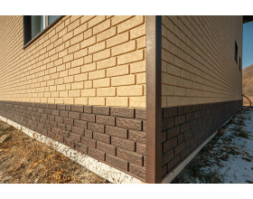 Фасадные панели Ю-пласт Стоун Хаус кирпич коричневый-foto4