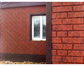 Фасадные панели Ю-пласт Стоун Хаус кирпич красный-foto2