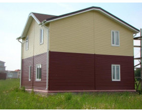 Металлический сайдинг МП "Корабельная доска" RAL 1014-foto5