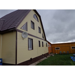 Металлический сайдинг МП Lбрус RAL 1014-foto4