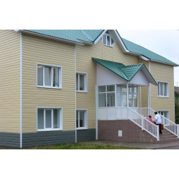 Металлический сайдинг МП Lбрус RAL 1014-foto5