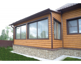 Металлический сайдинг МП Woodstock сосна текстурированная ECOSTEEL-foto3