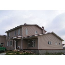 Сайдинг Docke D4,5D (Корабельный брус) КАПУЧИНО-foto3